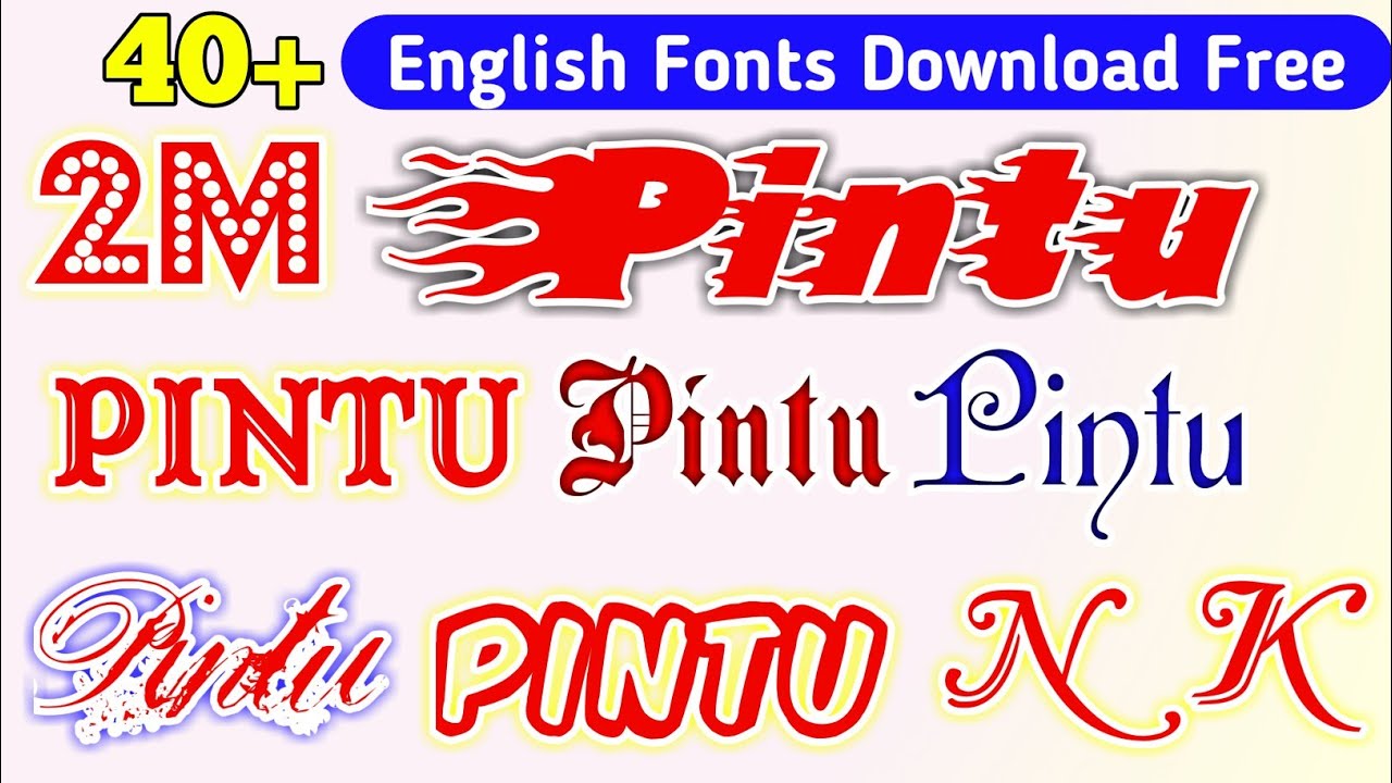 40+ Best Stylish English Fonts
